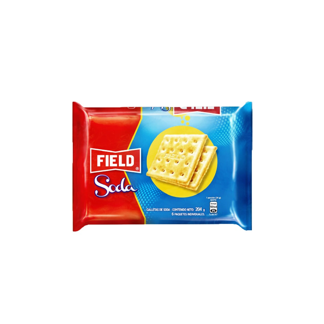 Field Galletas de Soda 6 Pack x 204 gr.
