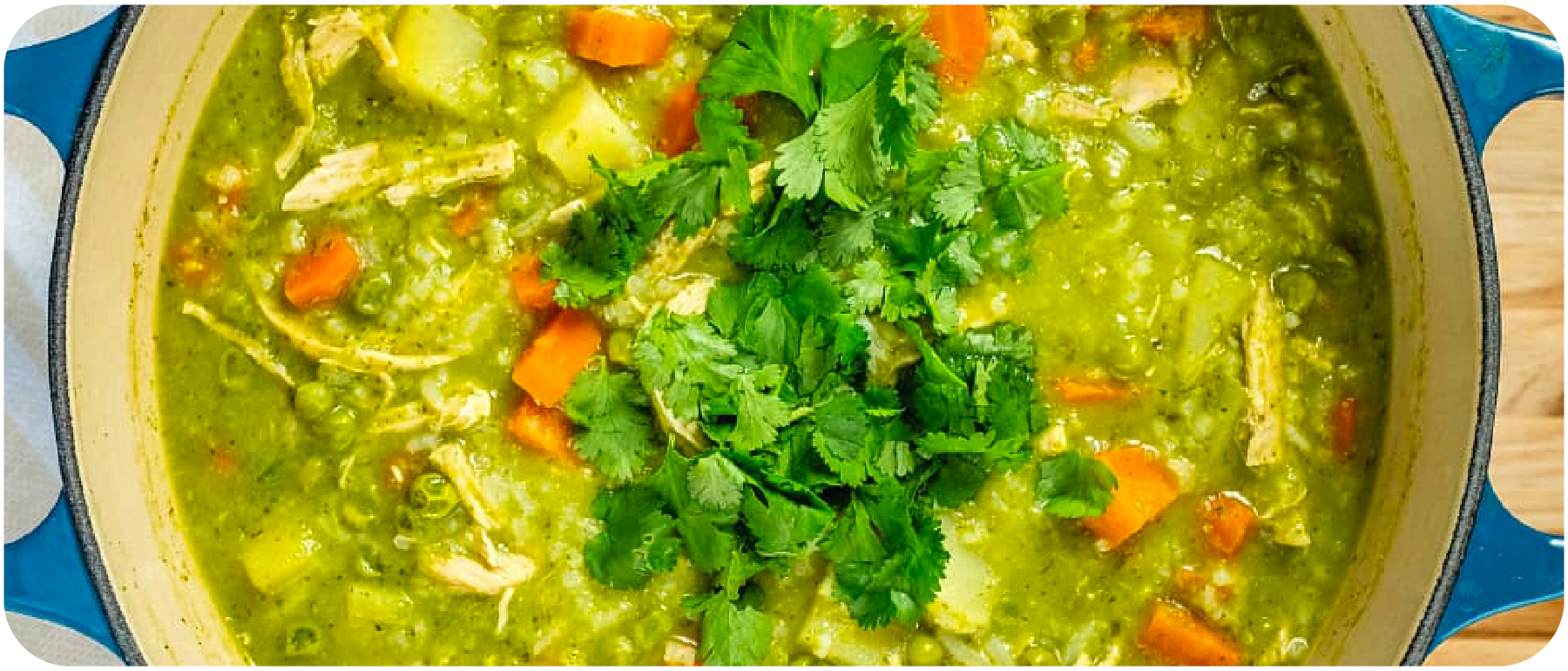 Peruvian Aguadito de pollo Recipe - Peruvian chicken soup