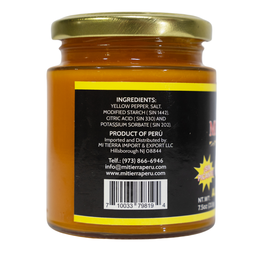 Mi Tierra Peru Aji Amarillo Yellow Pepper Non Spicy Sin Picante x 7.5 oz