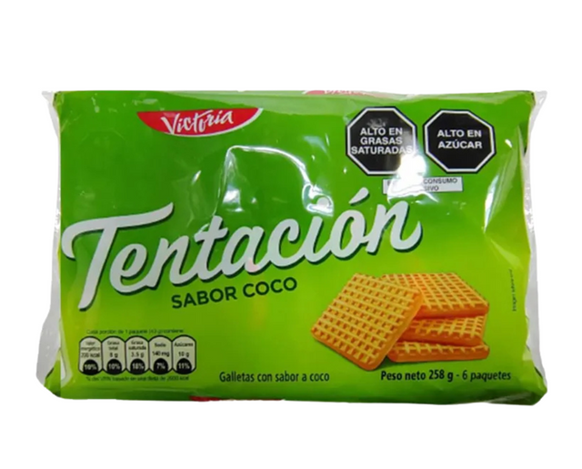 Victoria Tentacion Coco Cookies 6 Pack – Galleta Tentación – 258g