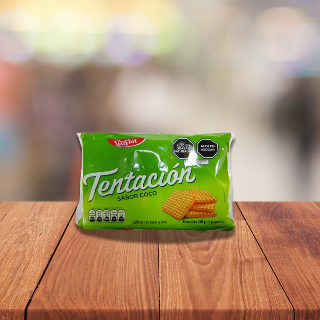 Galletas Victoria Tentación Coco Paquete de 6 – Galleta Tentación – 258g