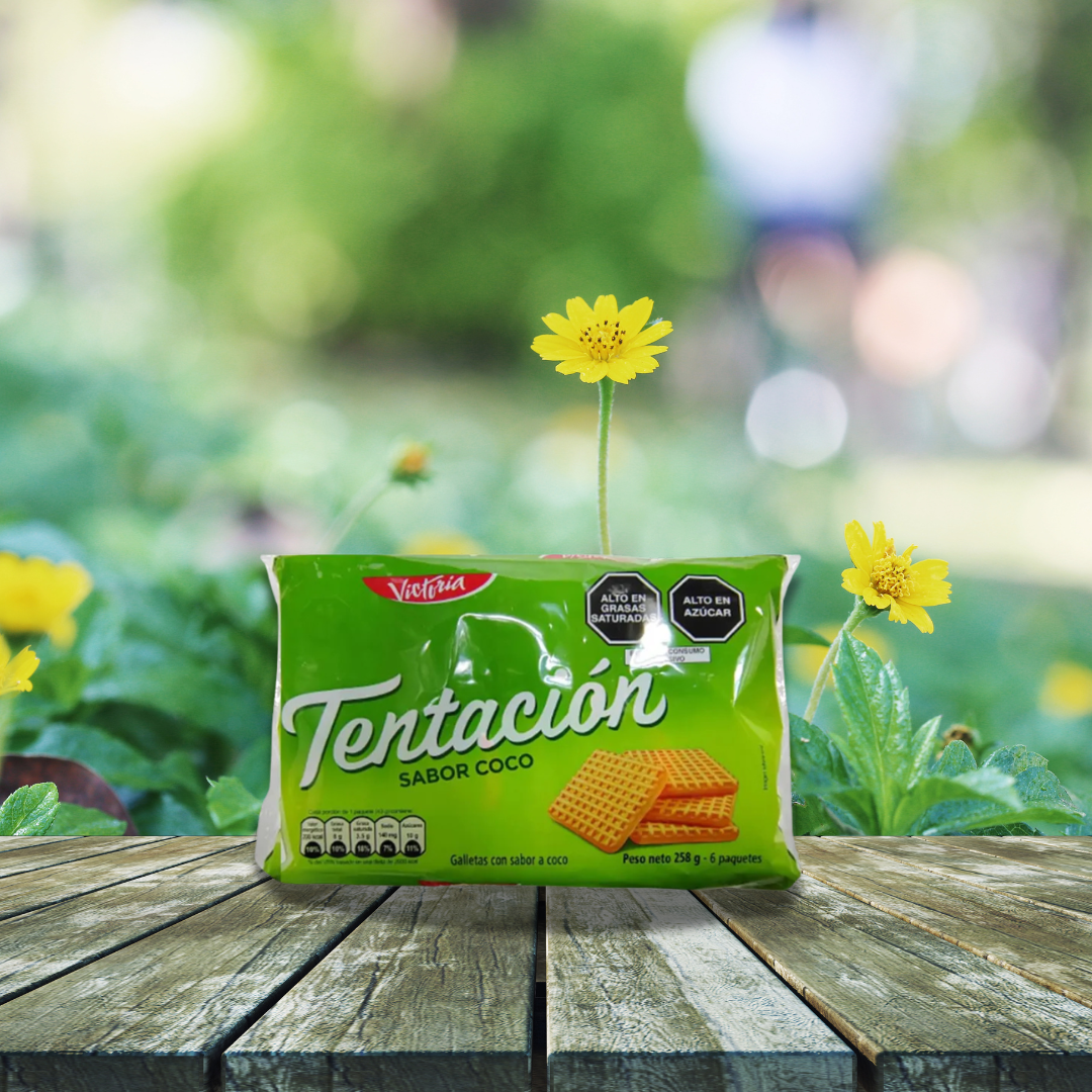 Galletas Victoria Tentación Coco Paquete de 6 – Galleta Tentación – 258g