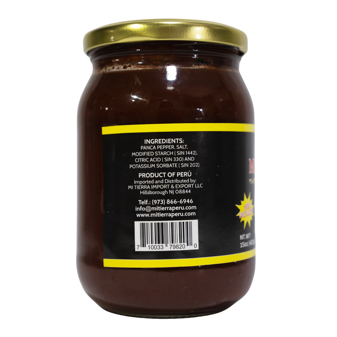 Mi Tierra Peru Aji Panca Pepper Non Spicy Sin Picante x 15 oz