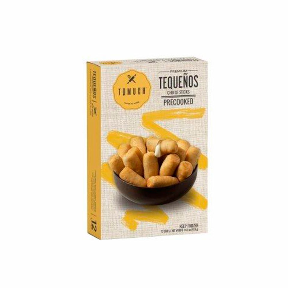 TQMuch Premium Tequeños Cheese Sticks Precooked Box - 12 Units.