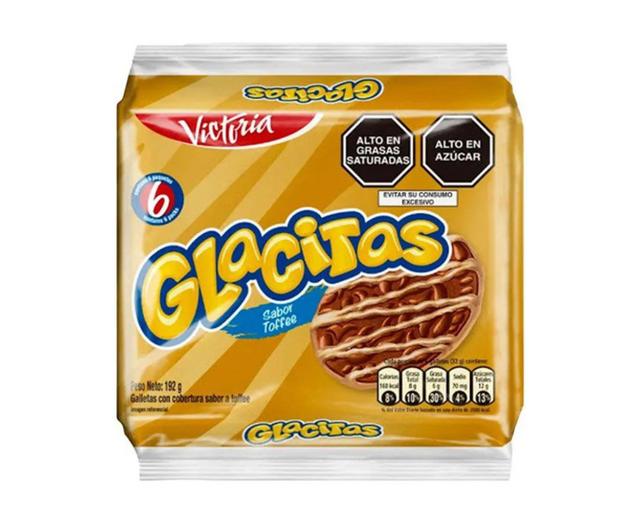 Victoria Glacitas Galletas sabor a Toffee 6 Pack x 192 gr.