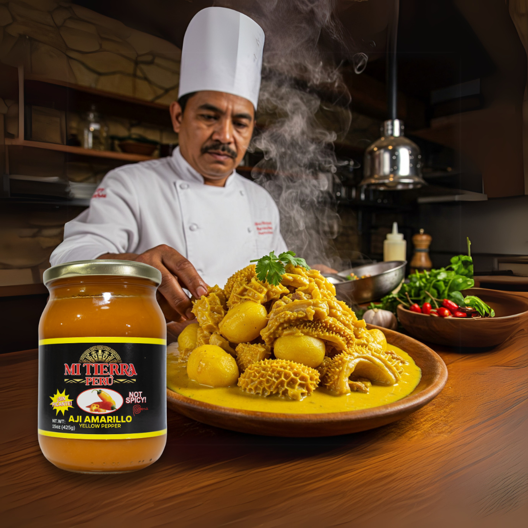 Mi Tierra Peru Aji Amarillo Yellow Pepper Non Spicy Sin Picante x 15 oz