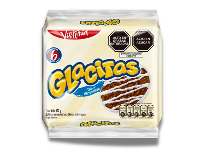 Victoria Glacitas Galletas sabor a Choconieve 6 Pack x 192 gr.