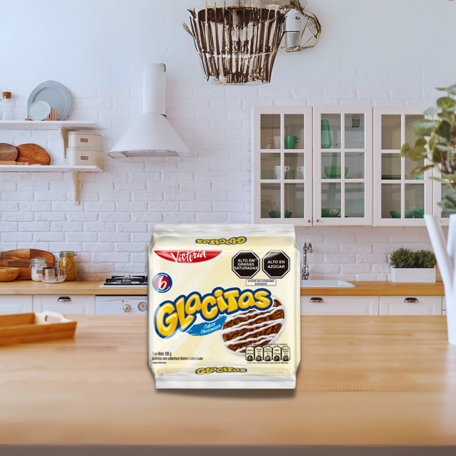 Victoria Glacitas Galletas sabor a Choconieve 6 Pack x 192 gr.