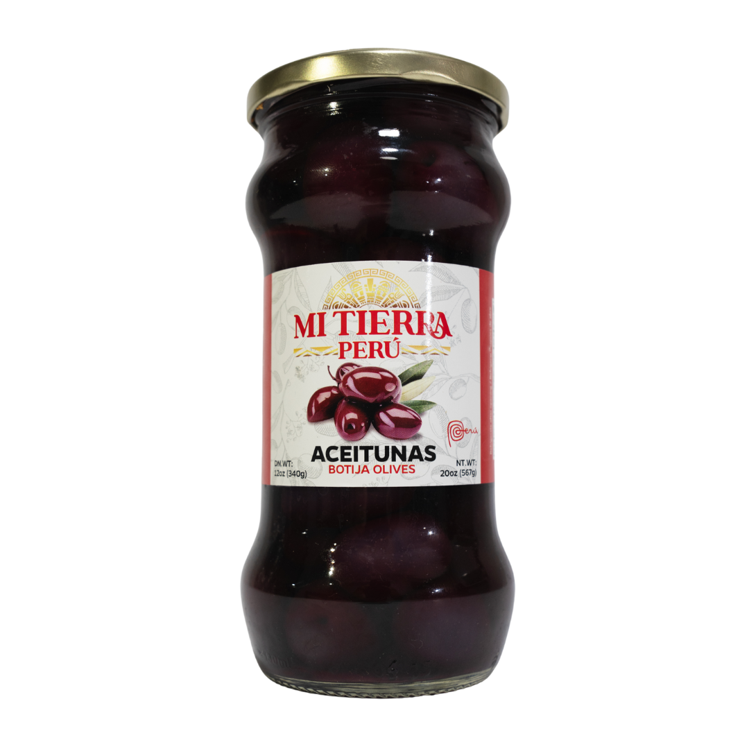 Mi Tierra Peru Aceitunas Botija Olives x 20 oz.