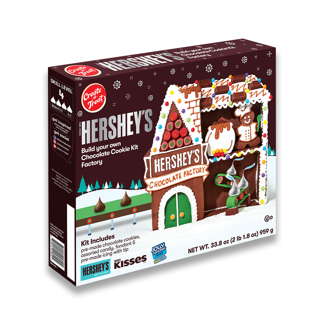Create A Treat Hershey's Construye tu propia fábrica de kits de galletas de chocolate x 33.8 oz.