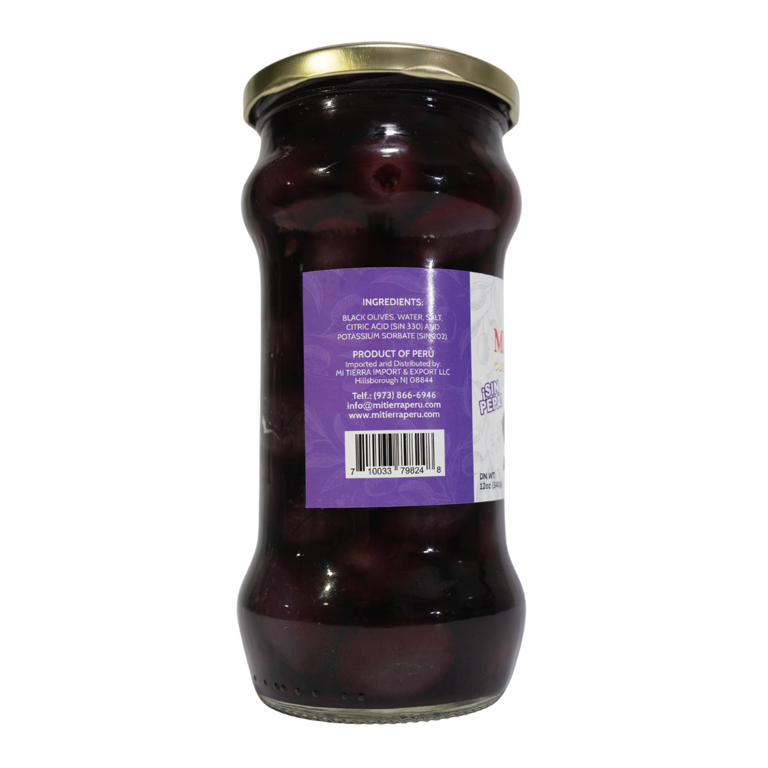 Mi Tierra Peru Aceitunas Pitted Olives Sin Pepa x 20 oz.