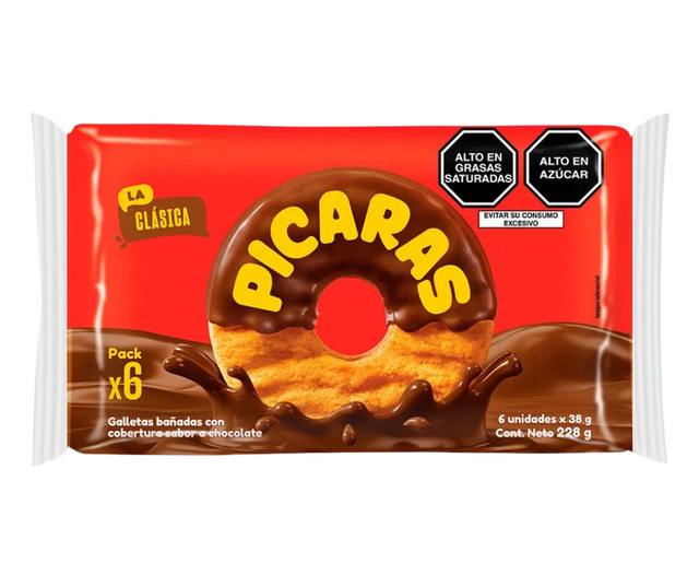 La Clásica Picaras Cookies 6 Pack x 228 gr.
