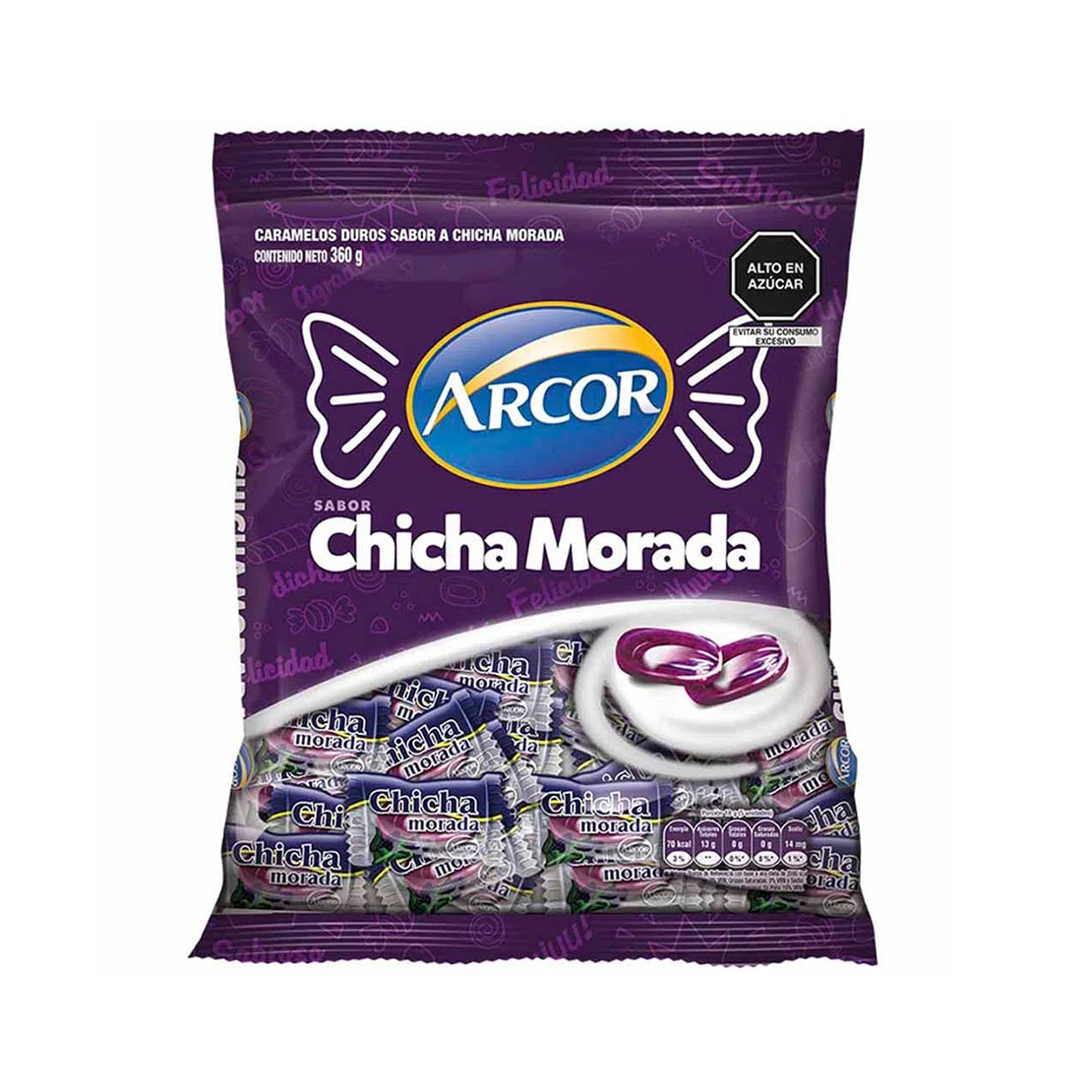 Arcor Caramelos Duros Sabor a Chicha Morada
