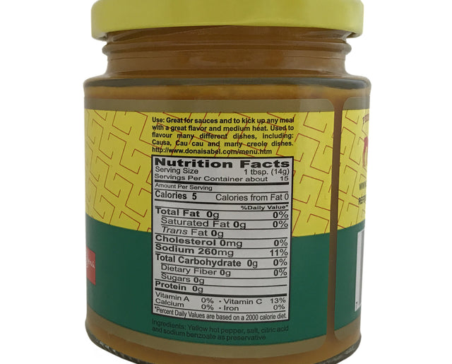 Pasta de pimiento picante amarillo Doña Isabel 7.5 oz.