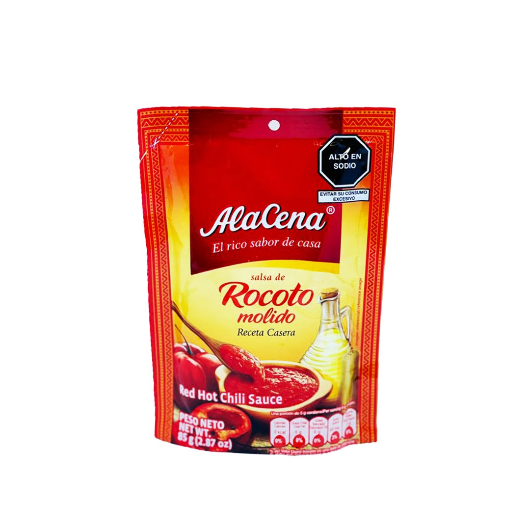 Alacena Salsa de Rocoto Molido Red Hot Chili Sauce 85 Gr.