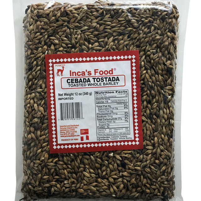 Inca's Food Cebada Tostada Cebada Entera Tostada 12 oz.