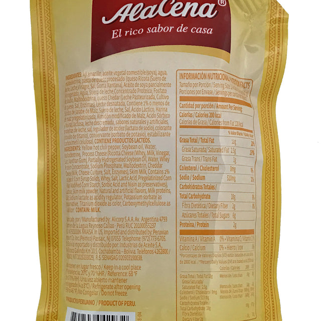 Alacena Chili And Cheese Cream Huancaina  400 Gr.