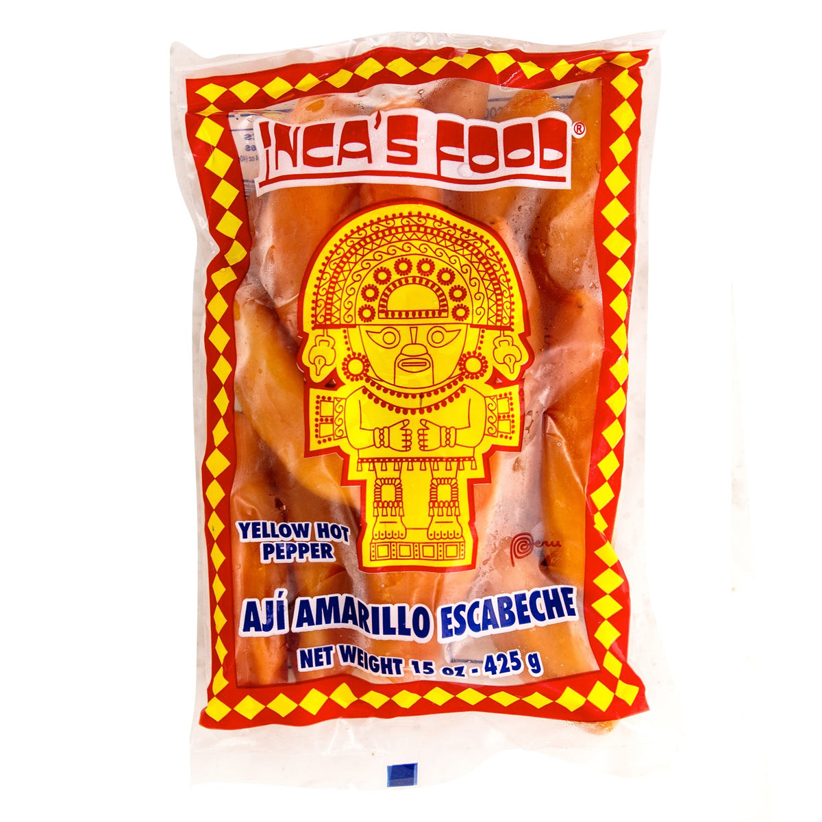 Inca's Food Aji Amarillo - Frozen Yellow Hot Pepper 15 oz. - Kosmos Peru