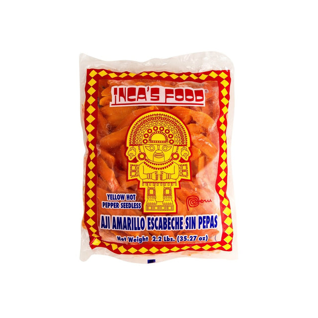 Inca's Food Aji Amarillo Sin Pepas - Pimiento Amarillo Congelado 2.2 Lbs.
