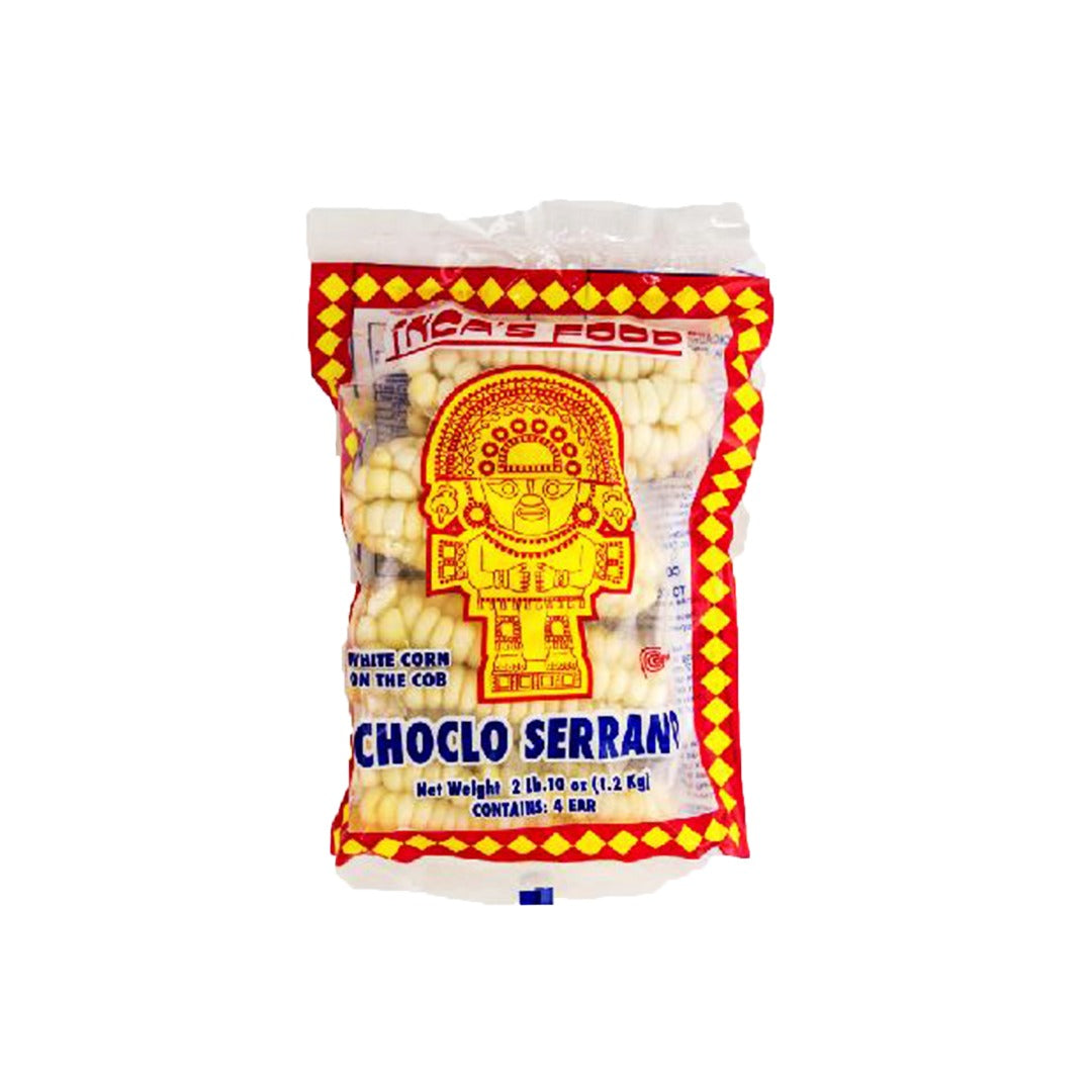 Inca's Food Choclo Entero - Precooked and Frozen Corn Ear 4 Ears