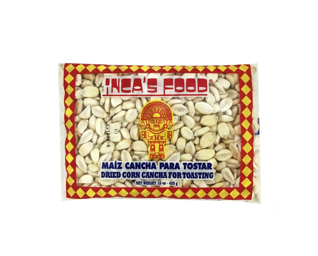 Inca's Food Dried Corn Cancha for Toasting - Maiz Cancha 15 oz.