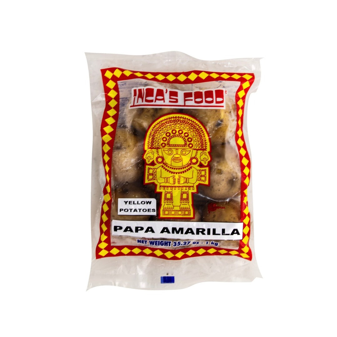 Inca's Food Papa Amarilla con Cascara - Patata amarilla congelada con piel 15 oz.