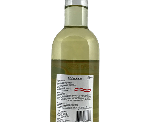 Vargas Cocktail Mix-  Jarabe de Goma - Gomme Syrup 25 fl.oz.