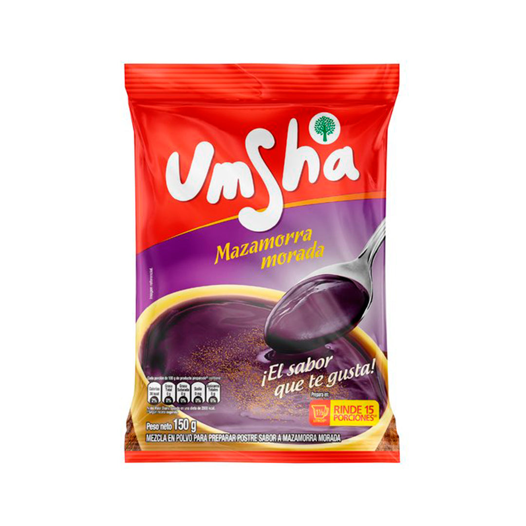 Umsha Mazamorra Morada Mix - Purple Corn Mix Pudding 150 gr.