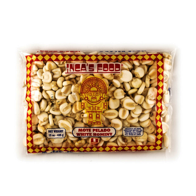 Inca's Food Maiz Mote Pelado White Hominy x 15 oz.