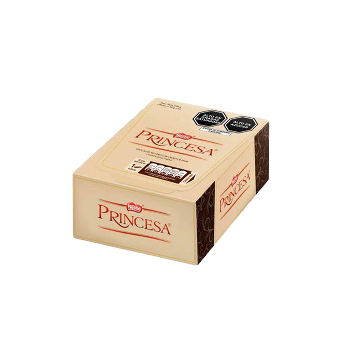 Nestlé Princesa Chocolate Relleno con Crema de Mani 20 unidades x 600 gr.