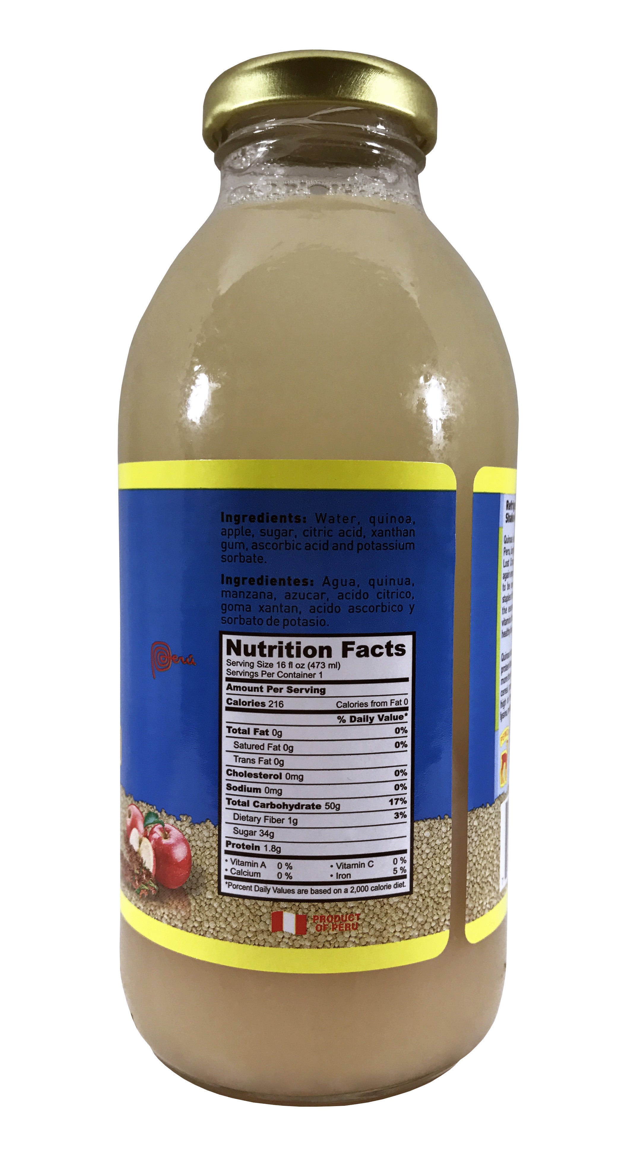 Inca's Food Quinoa/Apple Drink 16 Fl. oz.