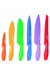 Cuisinart - 12 PC Knife Set - Multicolor