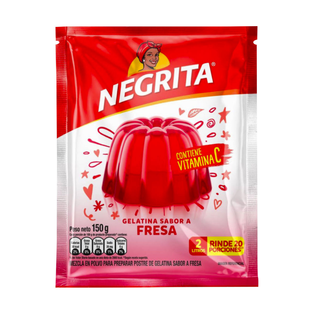Negrita Gelatina de Fresa x 150 gr.