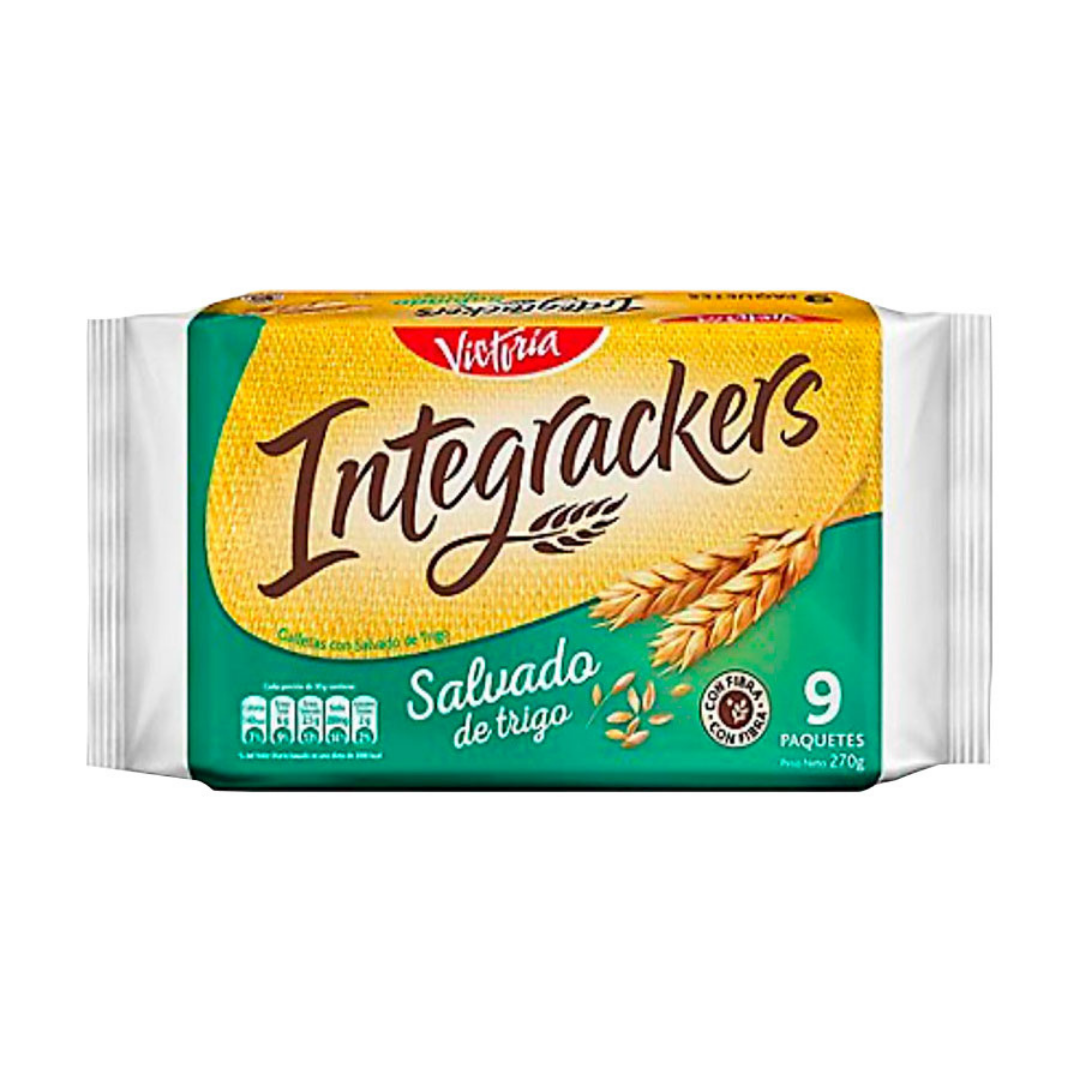 Victoria Galletas Integrackers Salvado de Trigo 9 Unid. x 270 gr.
