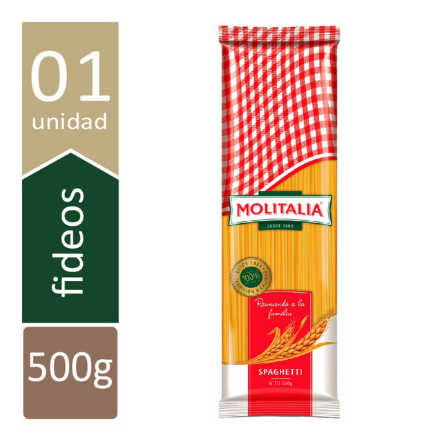 Molitalia Tallarin Spaghetti x 500 gr.