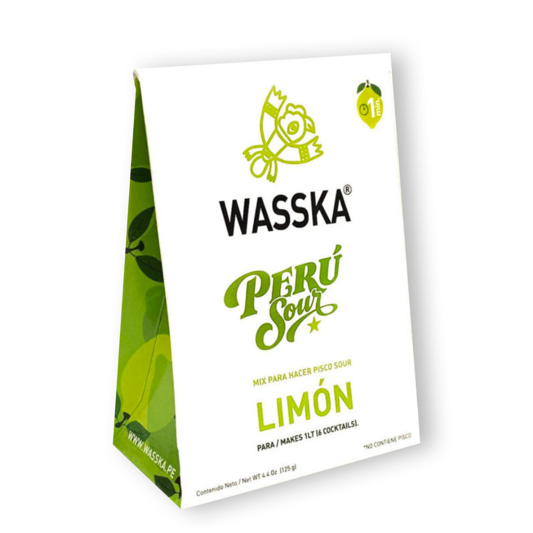 Wasska Perú Pisco Sour Mix Limón x 4.4 oz.
