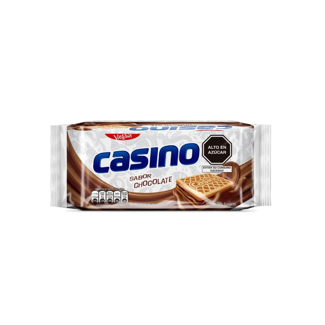 Galletas Victoria Casino - Chocolate - Paquete de 6 258 gr.