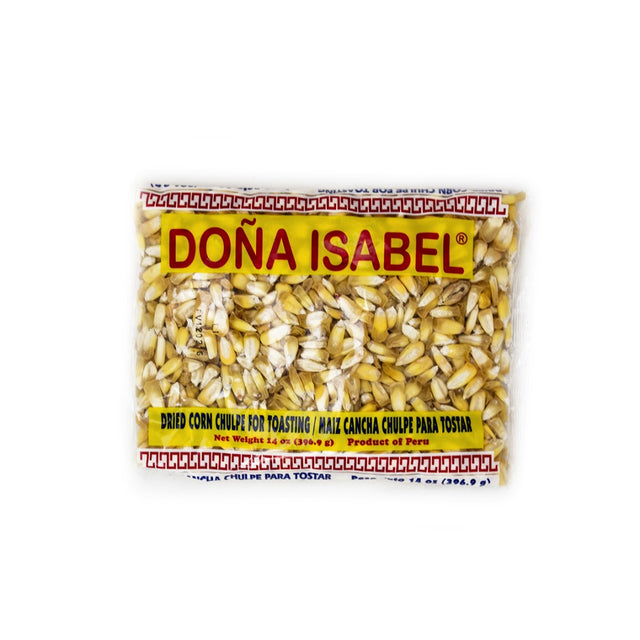 Doña Isabel Maiz Cancha Chulpe para Tostar (Chulpe de maíz seco para tostar) 14 oz.